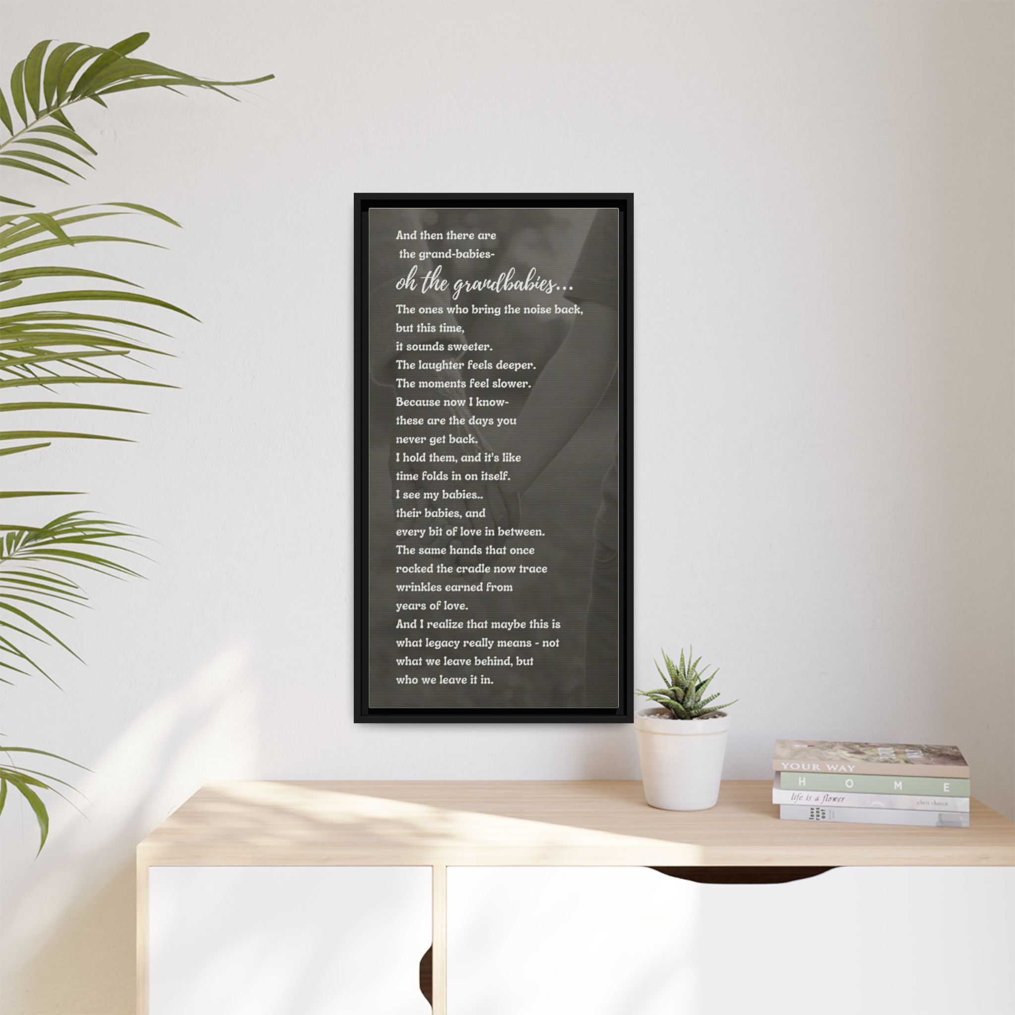 Oh, the Grandbabies — A Legacy Poem Canvas for Grandparents