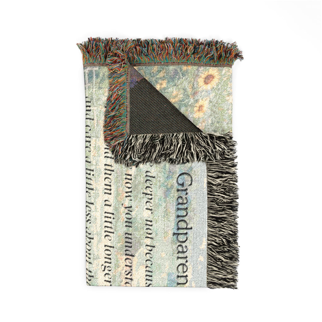 Being a Grandparent Changes You – Keepsake Woven Blanket