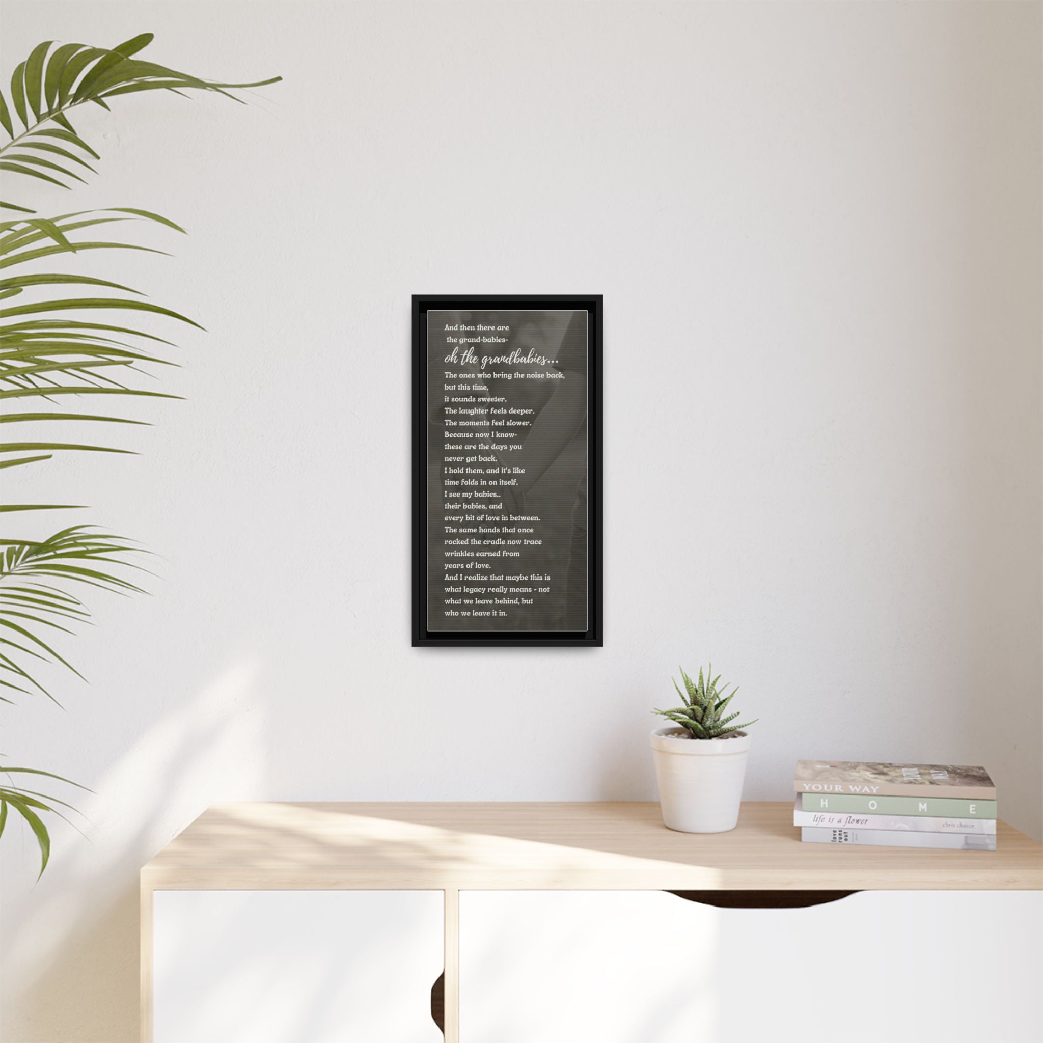 Oh, the Grandbabies — A Legacy Poem Canvas for Grandparents