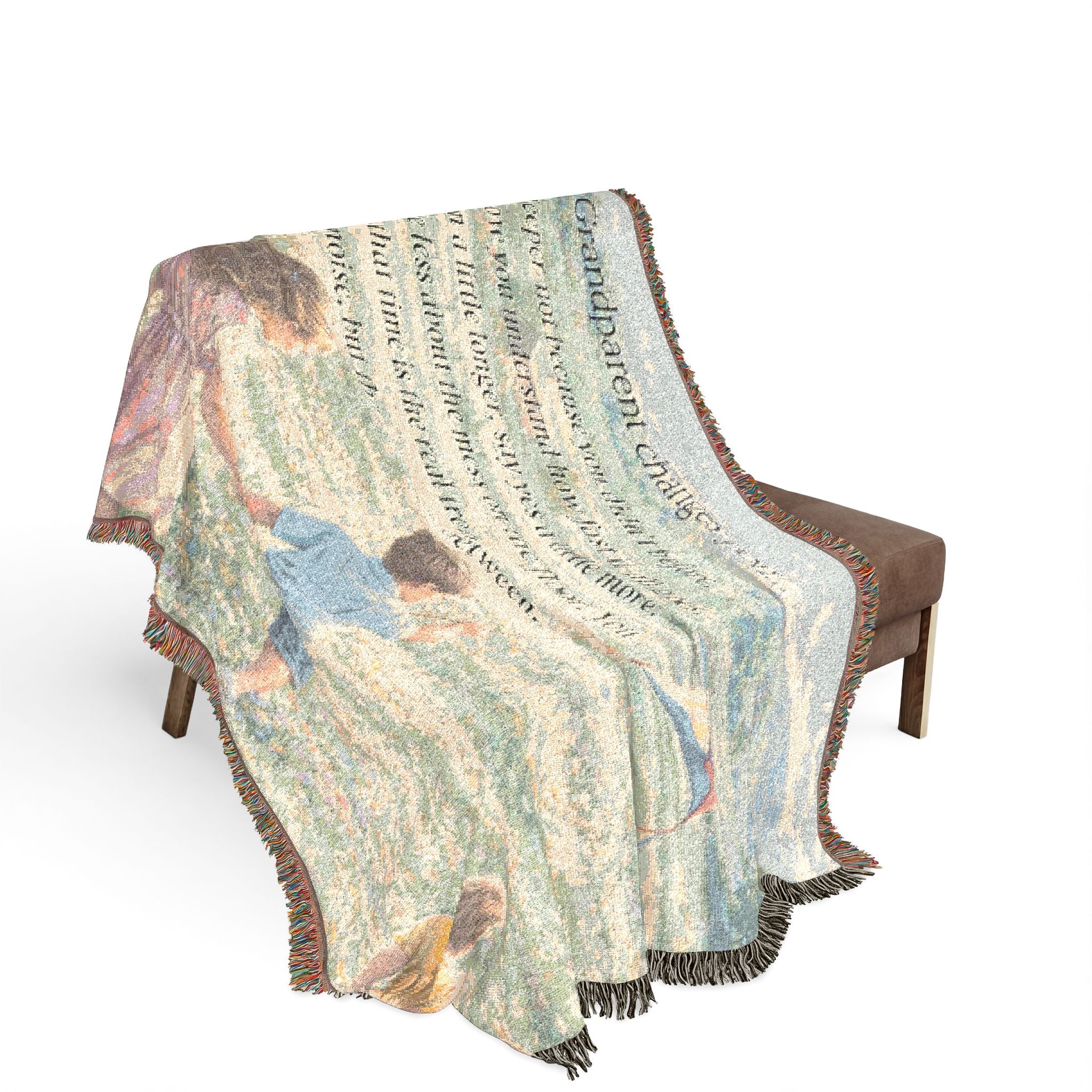 Being a Grandparent Changes You – Keepsake Woven Blanket